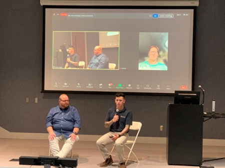 MGA Alumnus Moeini Reilly, Cybersecurity and STEM Education Research, Georgia Tech Research Institute (GTRI) hosted a panel discussion on artificial intelligence as part of the ISC2/AITS Coffeehouse speaker series. 